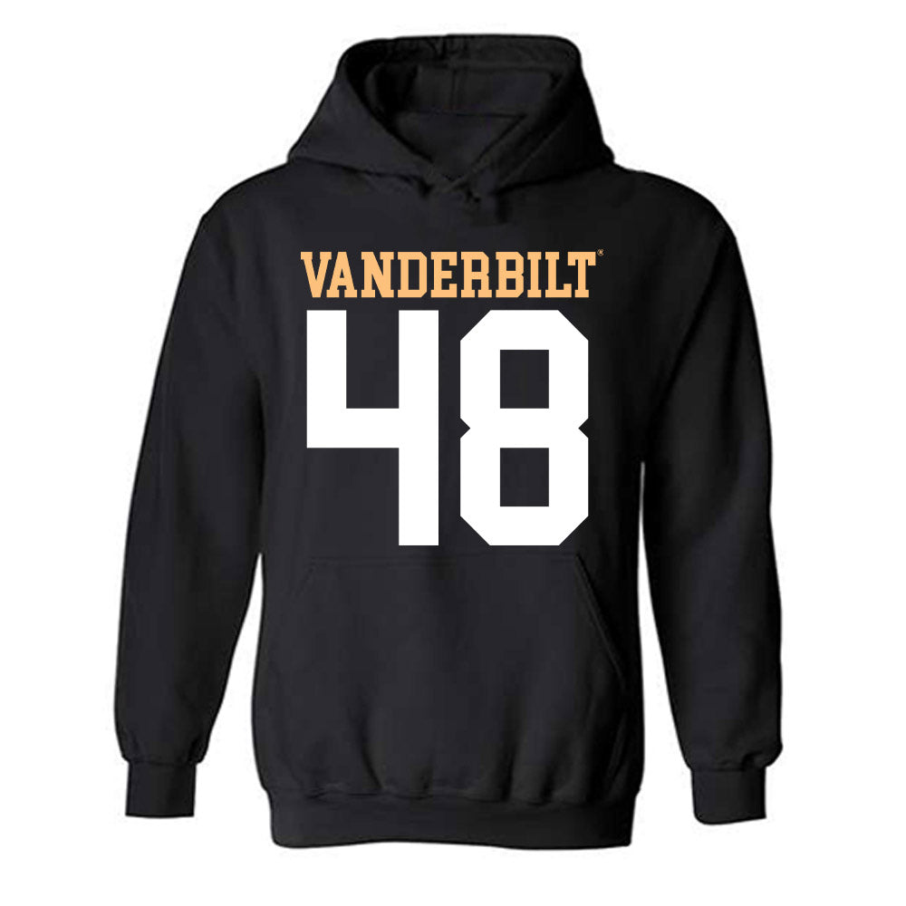 Vanderbilt - NCAA Football : Palmer Riley - Replica Shersey Hooded Sweatshirt-0