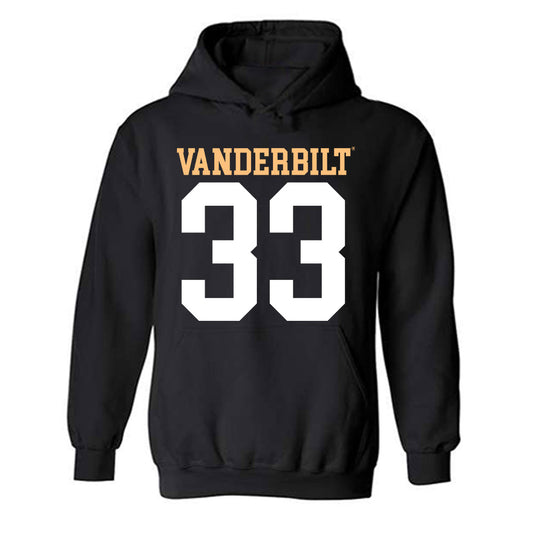 Vanderbilt - NCAA Football : Vanzale Hinton - Replica Shersey Hooded Sweatshirt-0