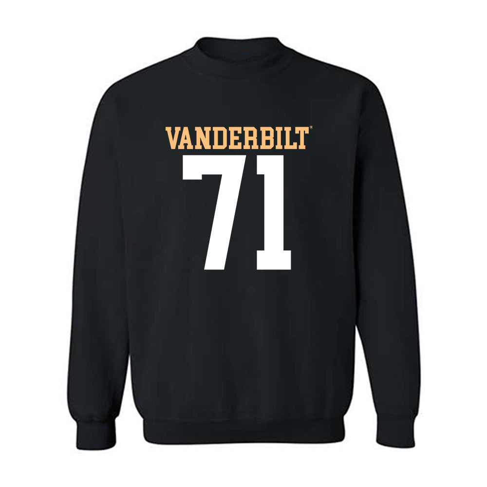 Vanderbilt - NCAA Football : Ted Gregoire - Replica Shersey Crewneck Sweatshirt-0