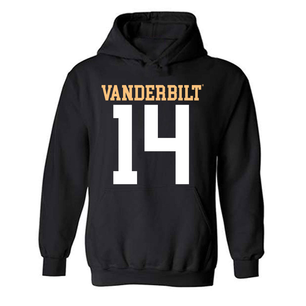 Vanderbilt - NCAA Football : Drew Cowart - Replica Shersey Hooded Sweatshirt-0