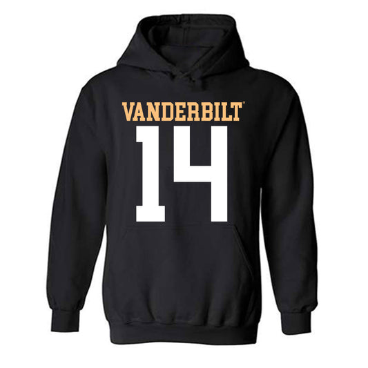 Vanderbilt - NCAA Football : Drew Cowart - Replica Shersey Hooded Sweatshirt-0