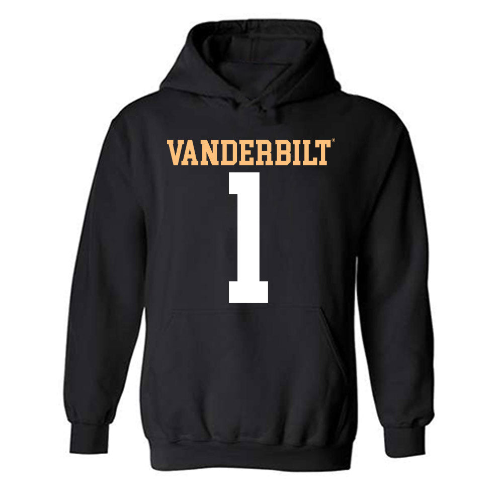 Vanderbilt - NCAA Football : Dontae Carter - Replica Shersey Hooded Sweatshirt-0