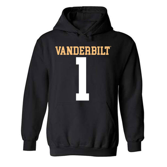 Vanderbilt - NCAA Football : Dontae Carter - Replica Shersey Hooded Sweatshirt-0