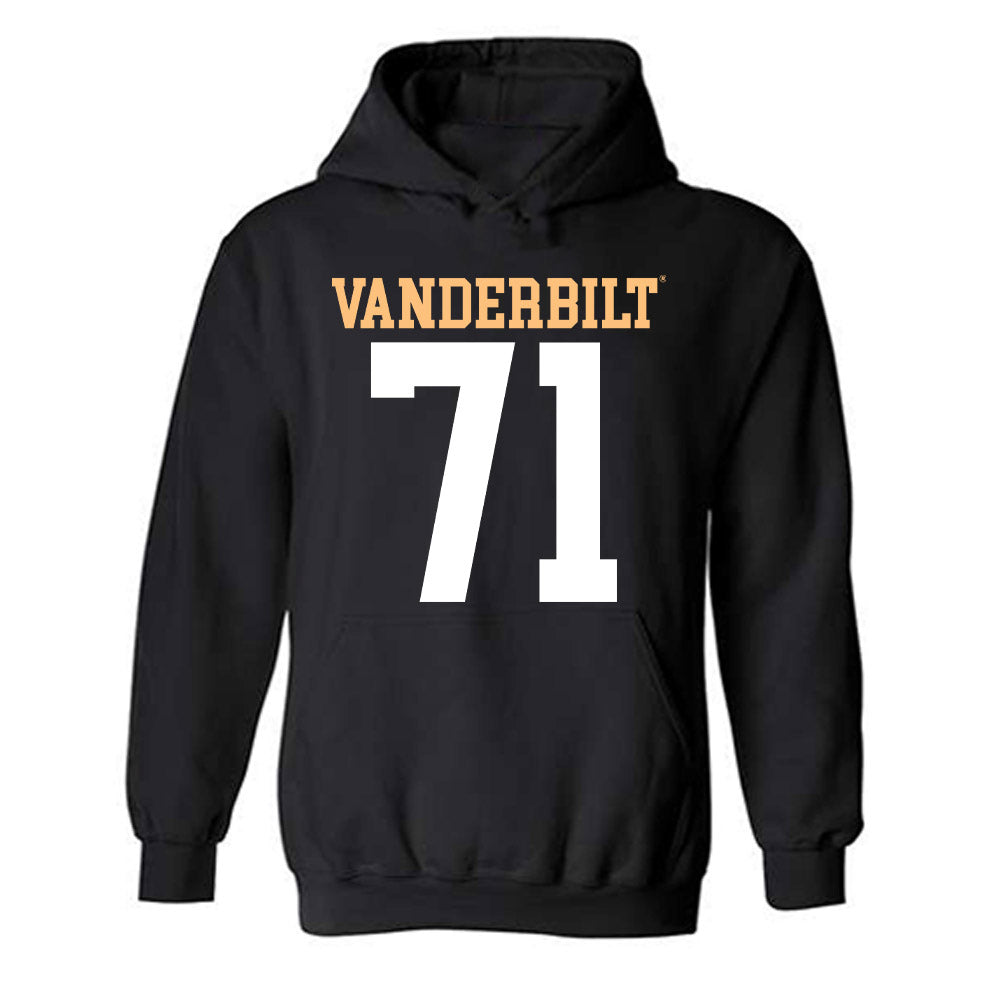 Vanderbilt - NCAA Football : Ted Gregoire - Replica Shersey Hooded Sweatshirt-0