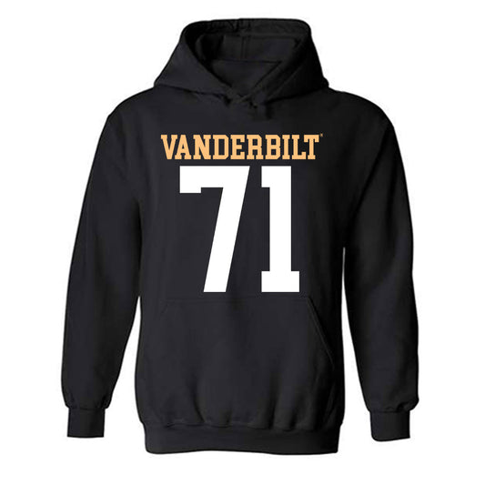 Vanderbilt - NCAA Football : Ted Gregoire - Replica Shersey Hooded Sweatshirt-0
