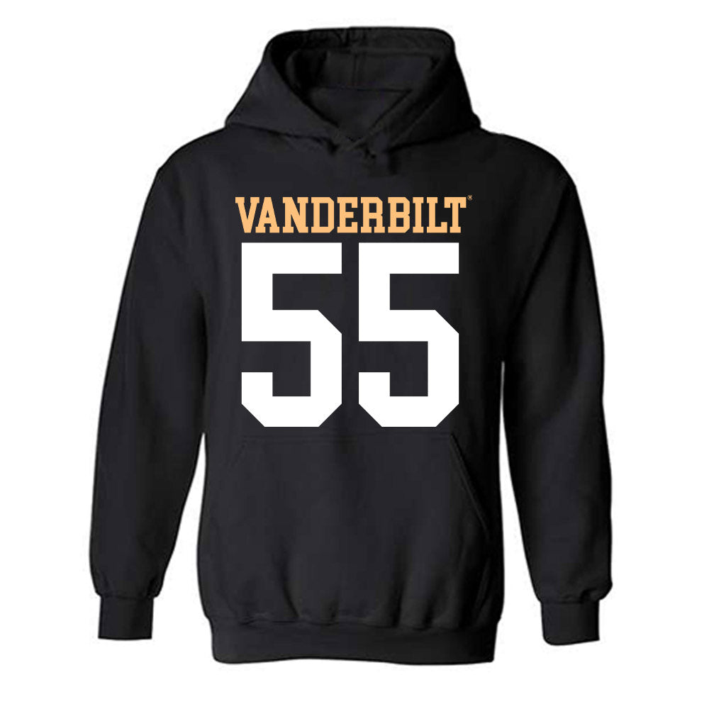 Vanderbilt - NCAA Football : George Williams-Haseotes - Replica Shersey Hooded Sweatshirt-0