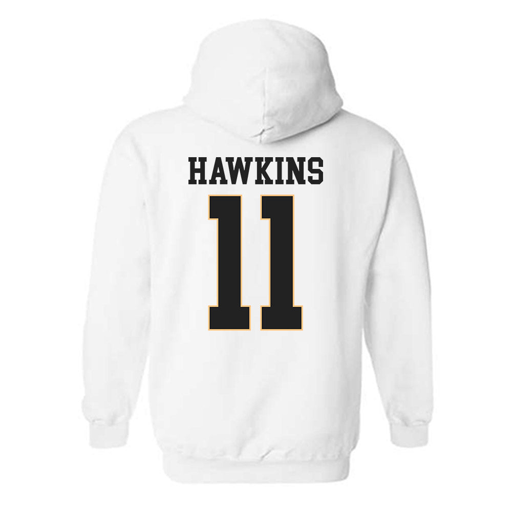 Vanderbilt - NCAA Men's Basketball : Mav Hawkins - Replica Shersey Hooded Sweatshirt-1