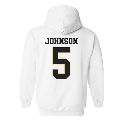 Vanderbilt - NCAA Women's Basketball : Jhai Johnson - Replica Shersey Hooded Sweatshirt-1