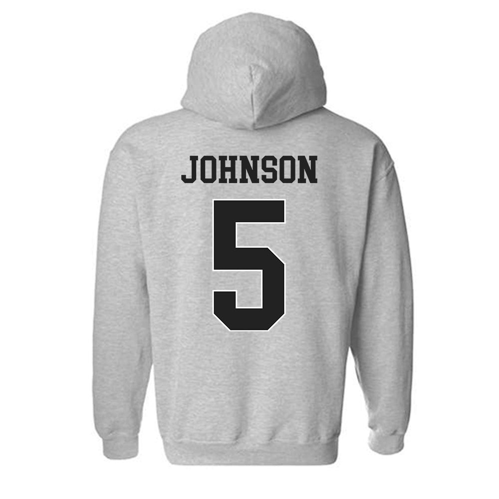 Vanderbilt - NCAA Women's Basketball : Jhai Johnson - Replica Shersey Hooded Sweatshirt-1