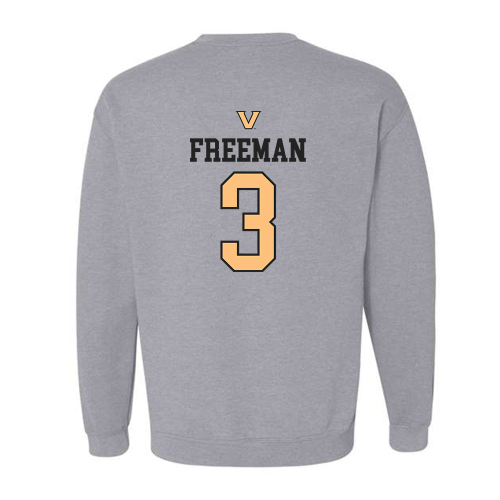 Vanderbilt - NCAA Women's Soccer : Grace Freeman - Sports Shersey Crewneck Sweatshirt-1