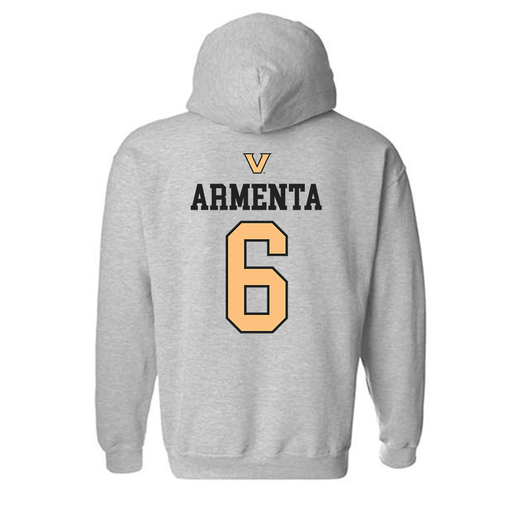 Vanderbilt - NCAA Women's Soccer : Adysen Armenta - Sports Shersey Hooded Sweatshirt-1