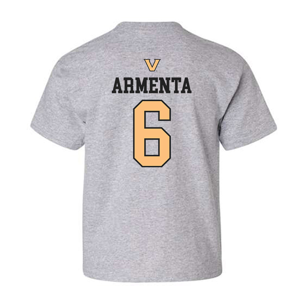 Vanderbilt - NCAA Women's Soccer : Adysen Armenta - Sports Shersey Youth T-Shirt-1