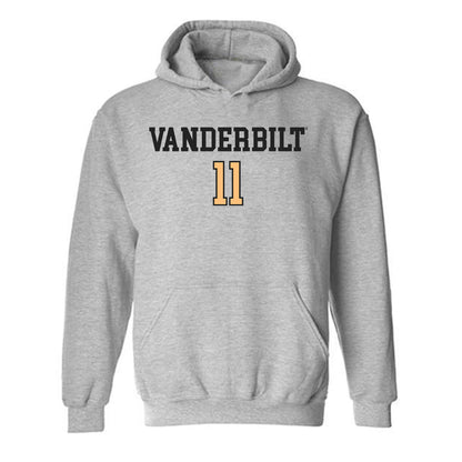 Vanderbilt - NCAA Women's Soccer : Hailey Perkins - Sports Shersey Hooded Sweatshirt-0