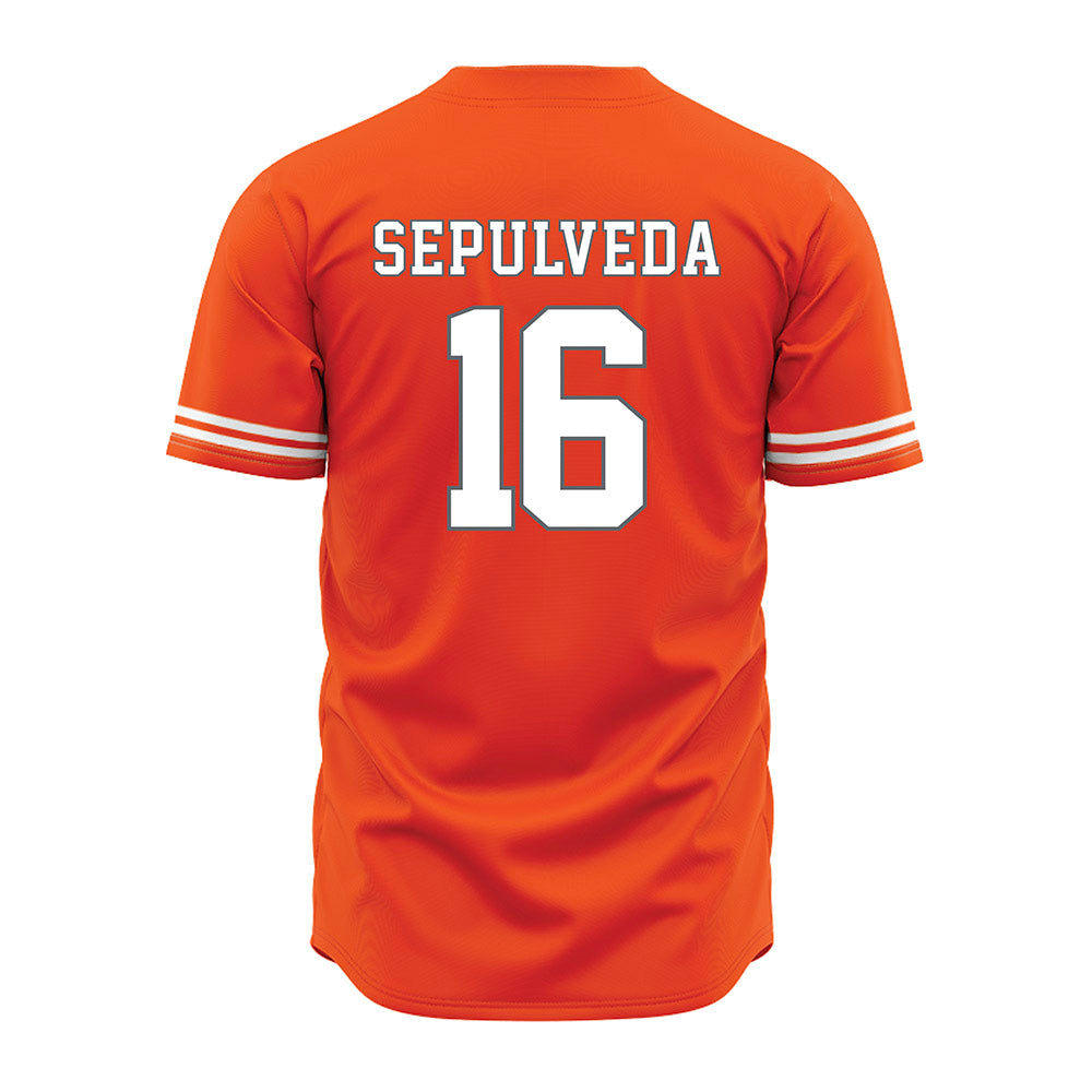 UTRGV - NCAA Baseball : Stephen Sepulveda - Orange Jersey-1