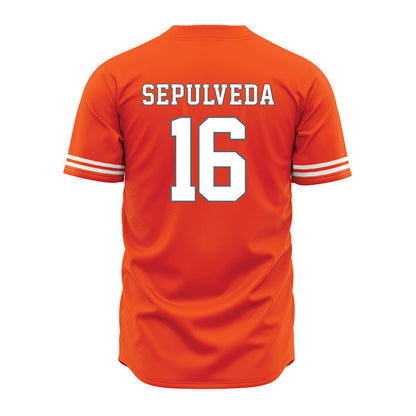 UTRGV - NCAA Baseball : Stephen Sepulveda - Orange Jersey-1