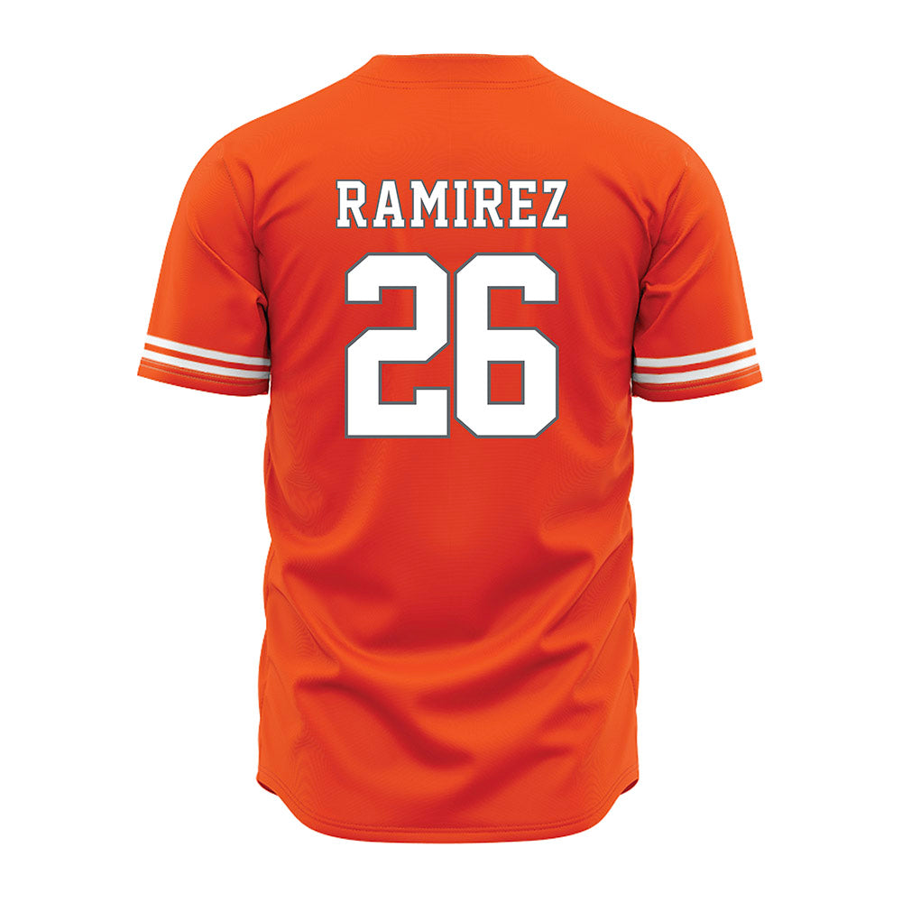 UTRGV - NCAA Baseball : Julius Ramirez - Orange Jersey-1