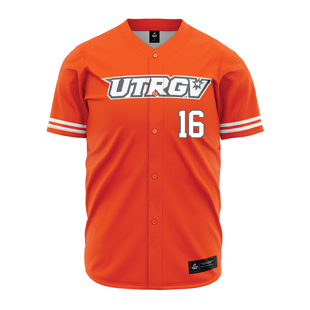 UTRGV - NCAA Baseball : Stephen Sepulveda - Orange Jersey-0