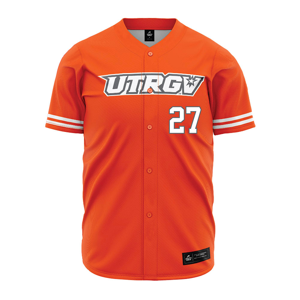 UTRGV - NCAA Baseball : Anthony Garcia - Orange Jersey-0