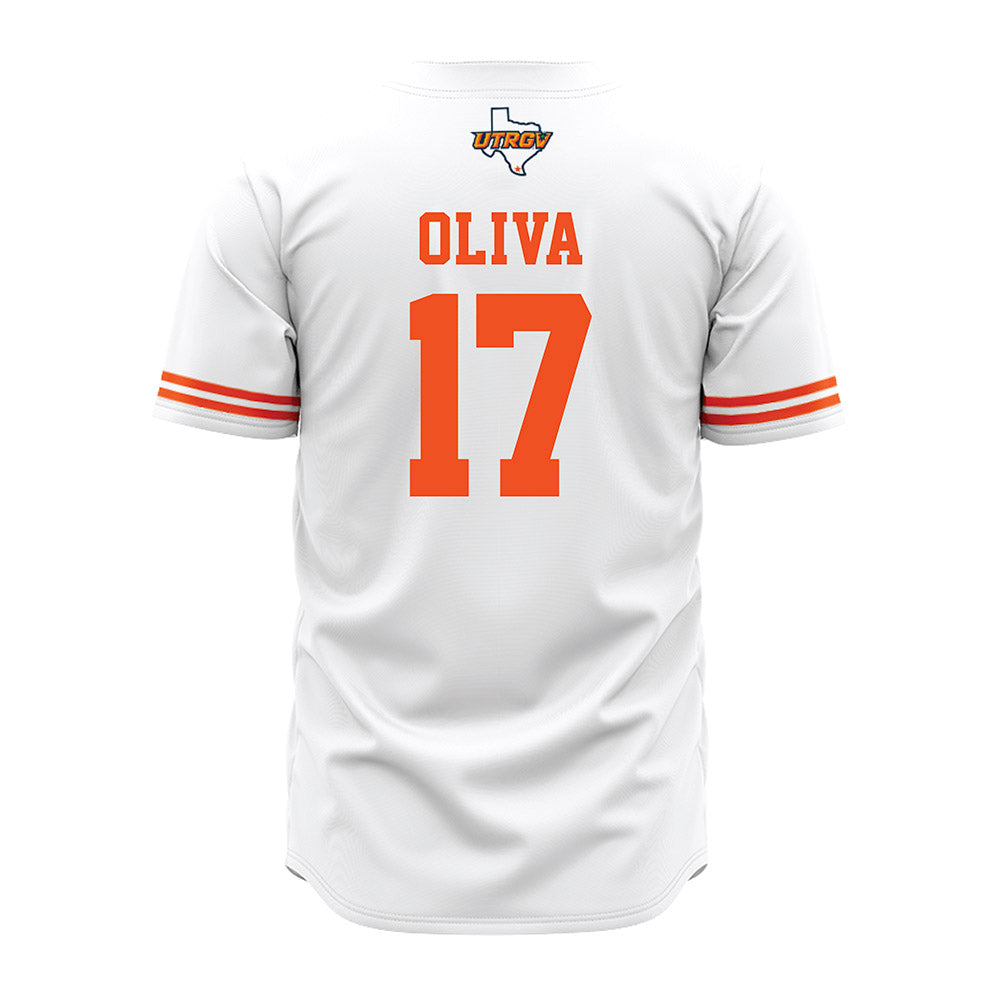UTRGV - NCAA Baseball : Steven Oliva - White Jersey-1