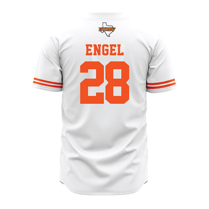 UTRGV - NCAA Baseball : Mason Engel - White Jersey-1