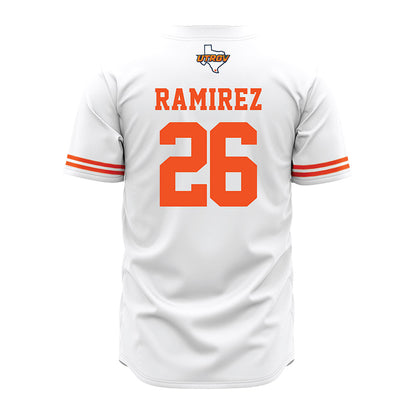UTRGV - NCAA Baseball : Julius Ramirez - White Jersey-1