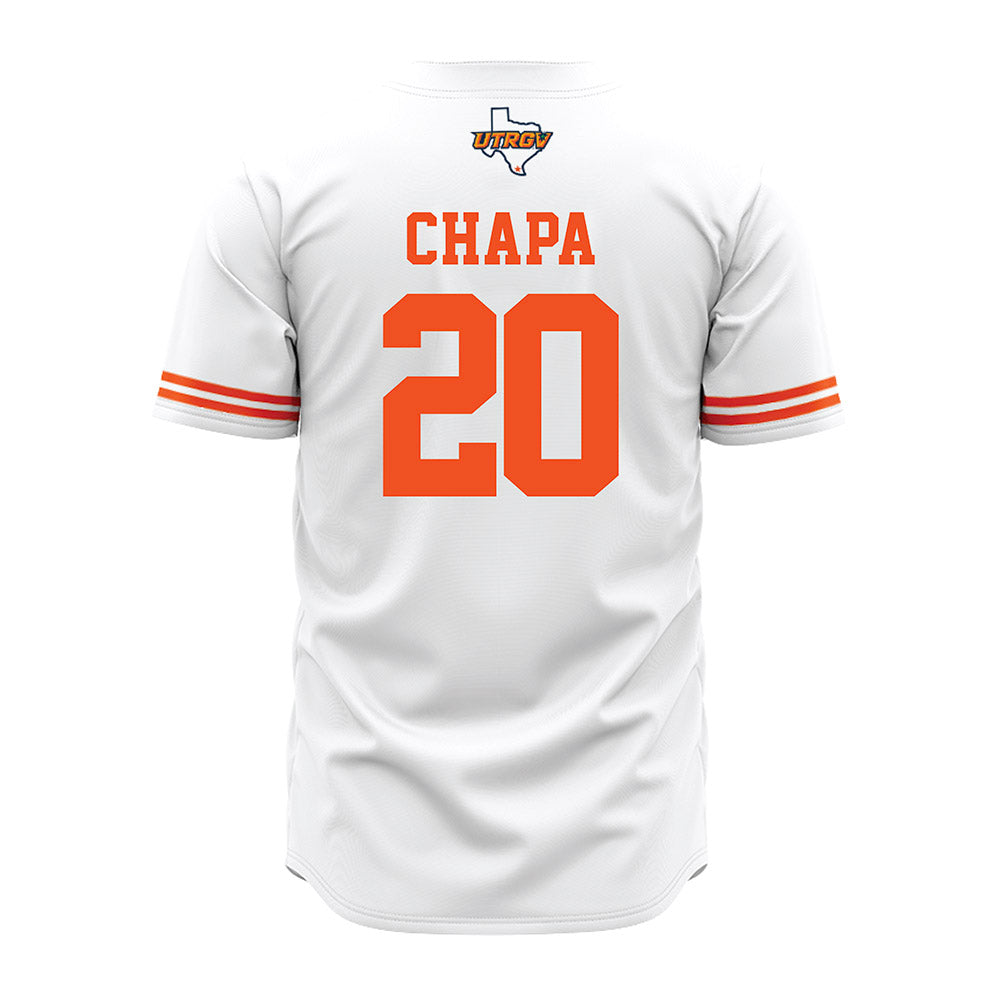 UTRGV - NCAA Baseball : Andy Chapa - White Jersey-1
