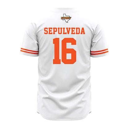 UTRGV - NCAA Baseball : Stephen Sepulveda - White Jersey-1