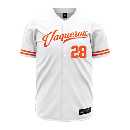UTRGV - NCAA Baseball : Mason Engel - White Jersey-0