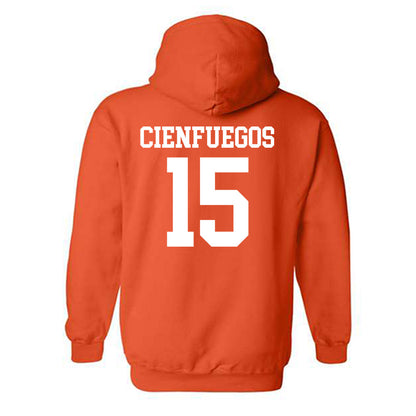 UTRGV - NCAA Baseball : Kike Cienfuegos - Orange Hooded Sweatshirt-1