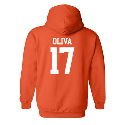 UTRGV - NCAA Baseball : Steven Oliva - Orange Hooded Sweatshirt-1
