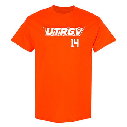 UTRGV - NCAA Baseball : Harrison Thayer - Orange T-Shirt-0