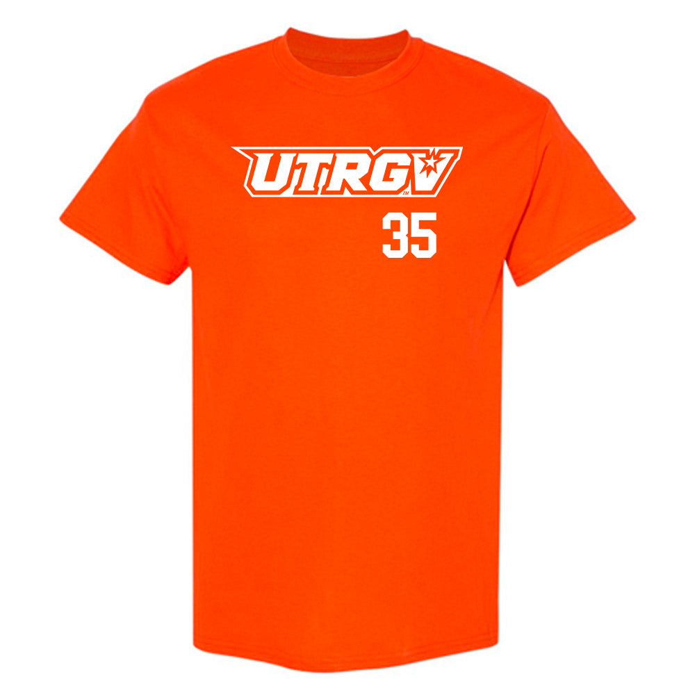 UTRGV - NCAA Baseball : David Reyes - Orange T-Shirt-0