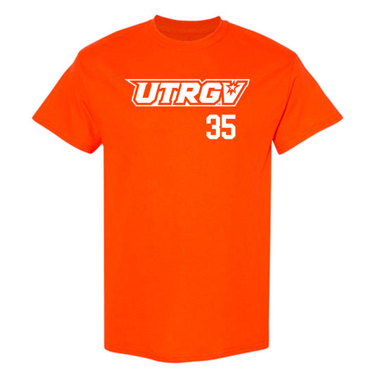 UTRGV - NCAA Baseball : David Reyes - Orange T-Shirt-0
