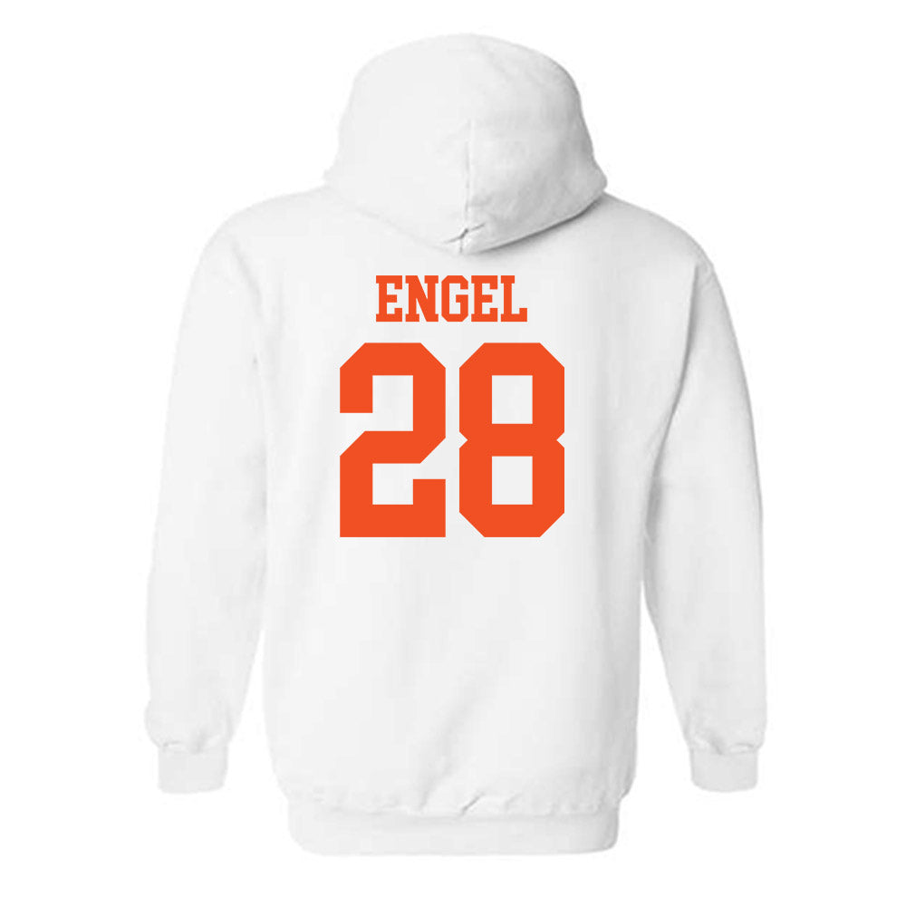 UTRGV - NCAA Baseball : Mason Engel - White Hooded Sweatshirt-1