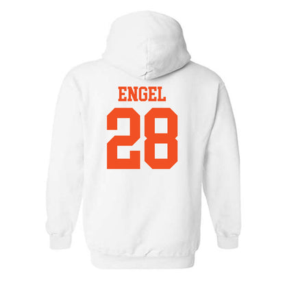UTRGV - NCAA Baseball : Mason Engel - White Hooded Sweatshirt-1