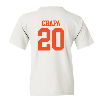 UTRGV - NCAA Baseball : Andy Chapa - White Youth T-Shirt-1