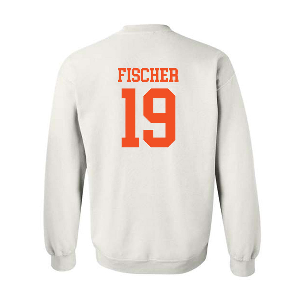 UTRGV - NCAA Baseball : Chayton Fischer - White Crewneck Sweatshirt-1