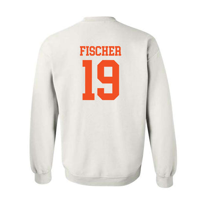UTRGV - NCAA Baseball : Chayton Fischer - White Crewneck Sweatshirt-1