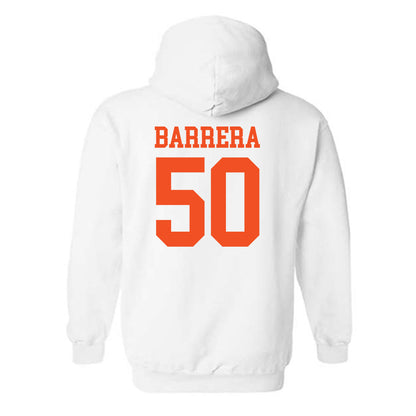 UTRGV - NCAA Baseball : Daren Barrera - White Hooded Sweatshirt-1