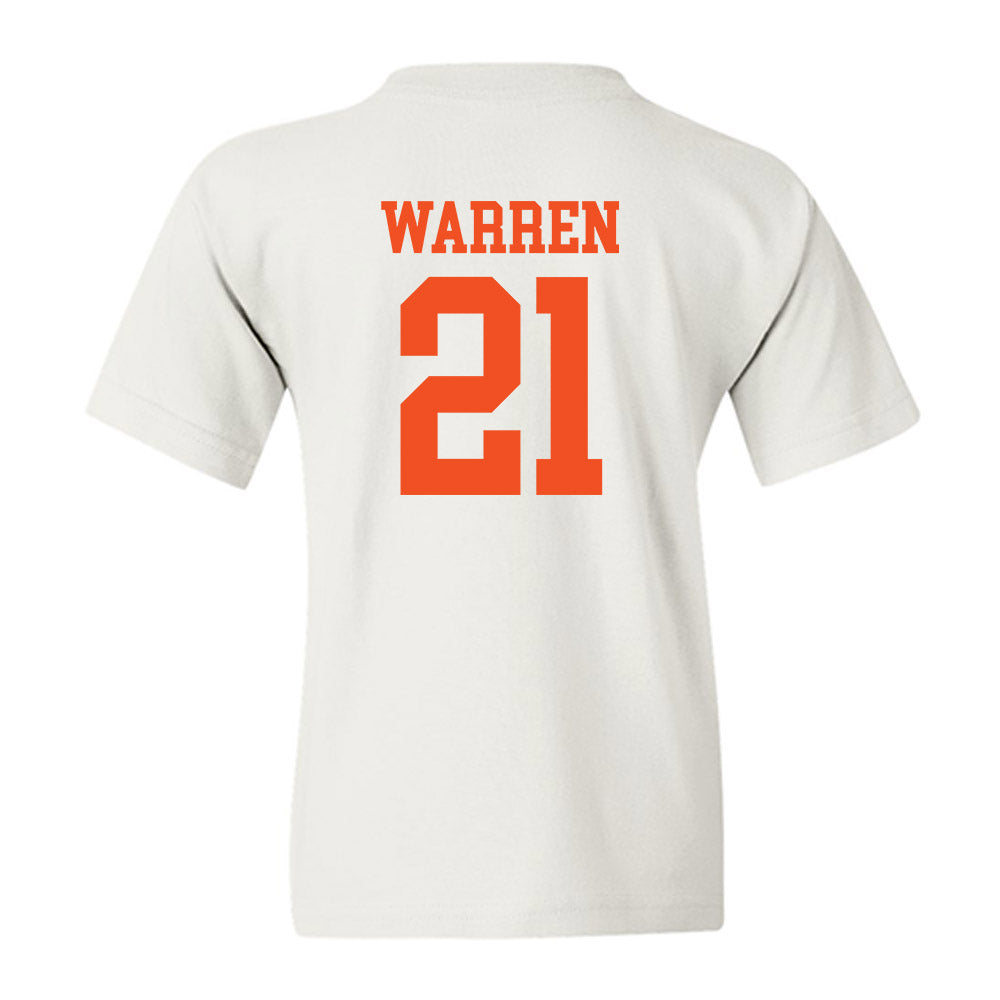 UTRGV - NCAA Baseball : Hank Warren - White Youth T-Shirt-1