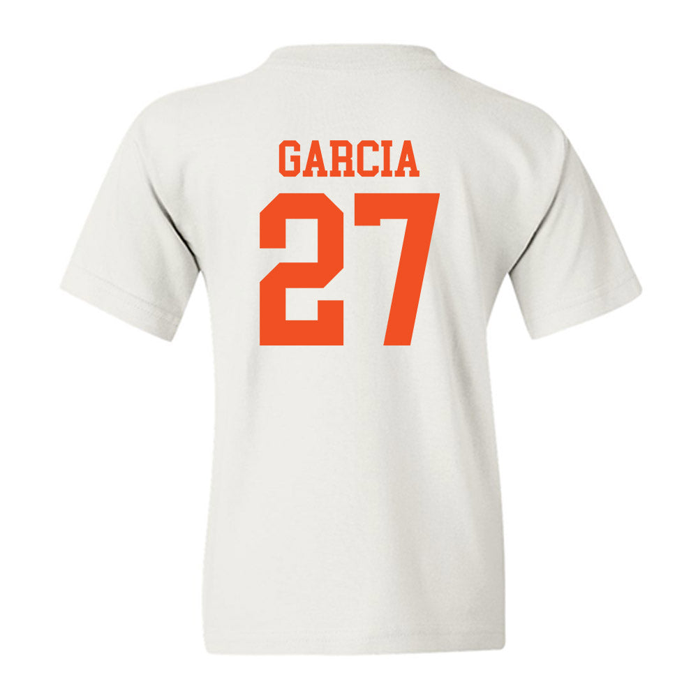 UTRGV - NCAA Baseball : Anthony Garcia - White Youth T-Shirt-1