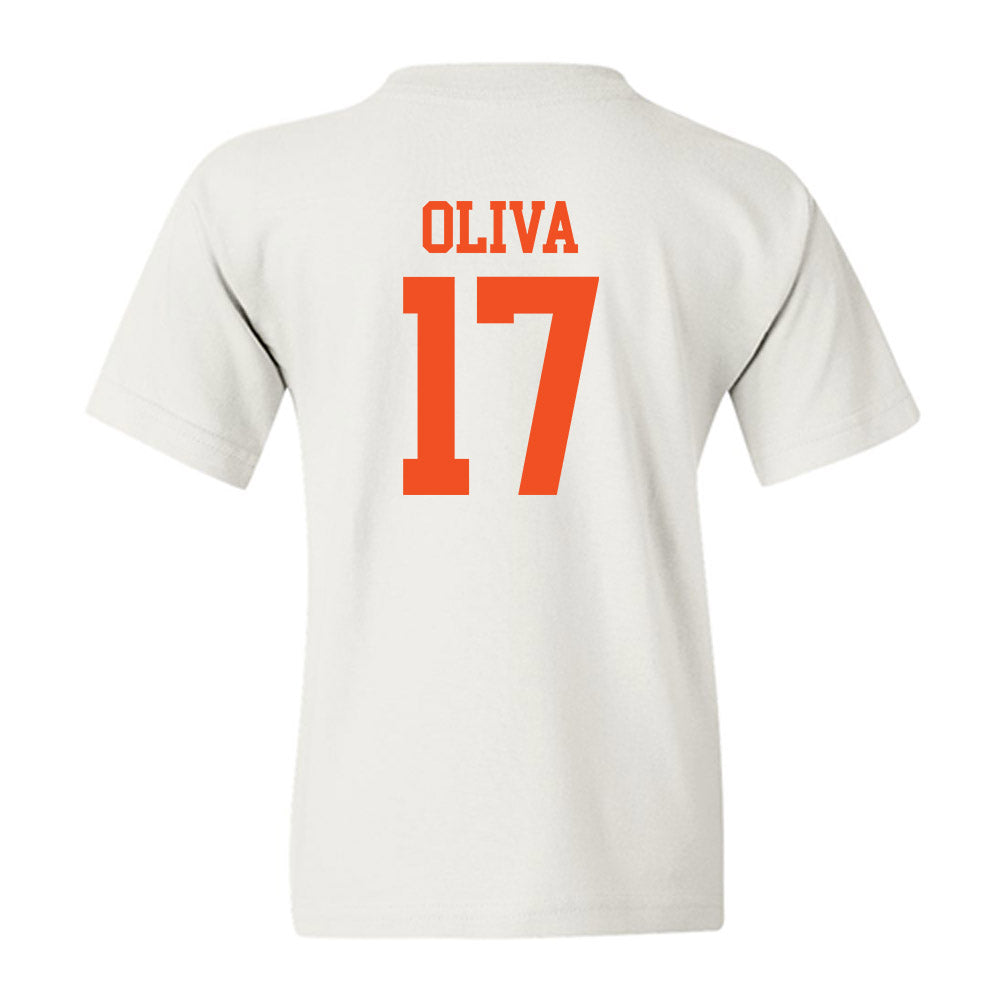 UTRGV - NCAA Baseball : Steven Oliva - White Youth T-Shirt-1