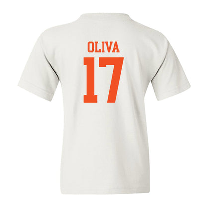 UTRGV - NCAA Baseball : Steven Oliva - White Youth T-Shirt-1