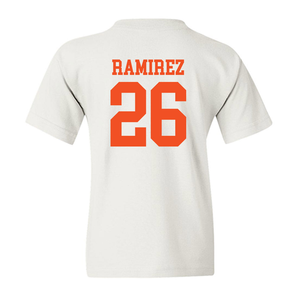 UTRGV - NCAA Baseball : Julius Ramirez - White Youth T-Shirt-1