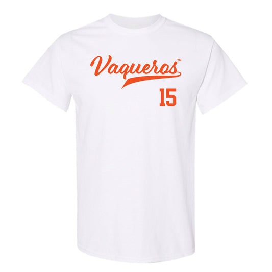 UTRGV - NCAA Baseball : Kike Cienfuegos - White T-Shirt-0