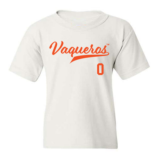 UTRGV - NCAA Baseball : Rudy Gonzalez - White Youth T-Shirt-0