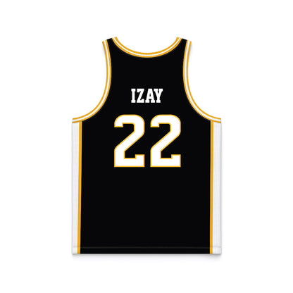 Southern Miss - NCAA Men's Basketball : Tegra Izay - Black Basketball Jersey-1