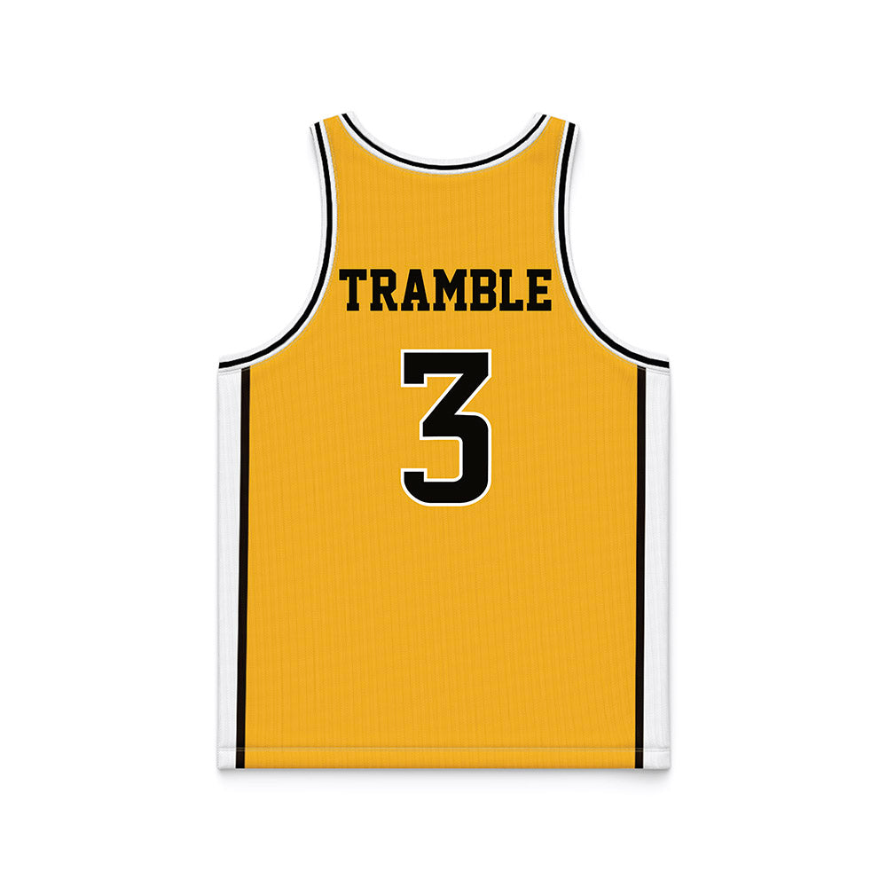 Southern Miss - NCAA Men's Basketball : Chiante Tramble - Gold Basketball Jersey-1