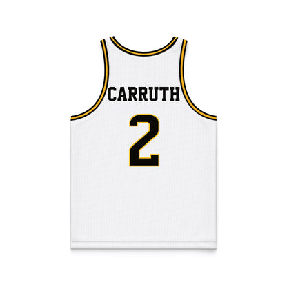 Southern Miss - NCAA Men's Basketball : Brewer Carruth - White Basketball Jersey