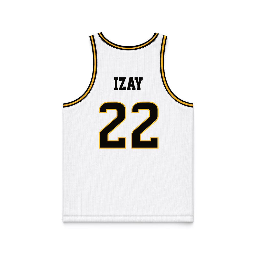 Southern Miss - NCAA Men's Basketball : Tegra Izay - White Basketball Jersey-1